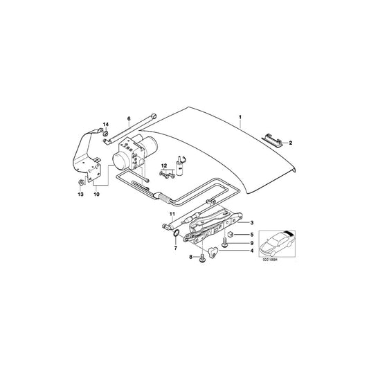 Genuine BMW 51498221022 E38 Switch Cover SCHWARZ (Inc. 740d, 740i & 750iL) | ML Performance US Car Parts