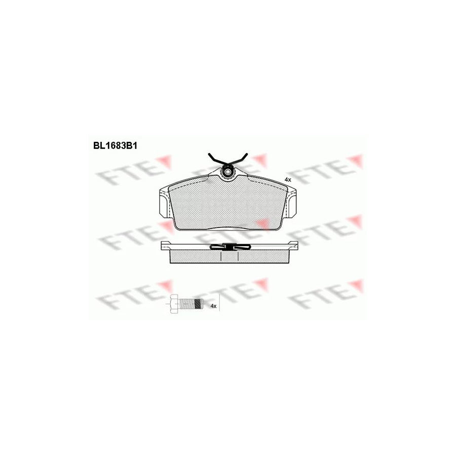 FTE Bl1683B1 Brake Pad Set