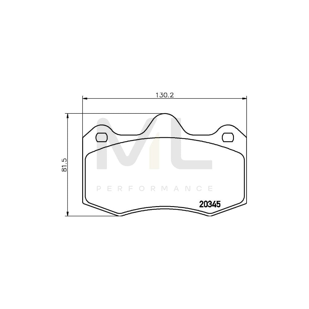 Hella 8DB 355 014-251 Brake Pad Set Not Prepared For Wear Indicator