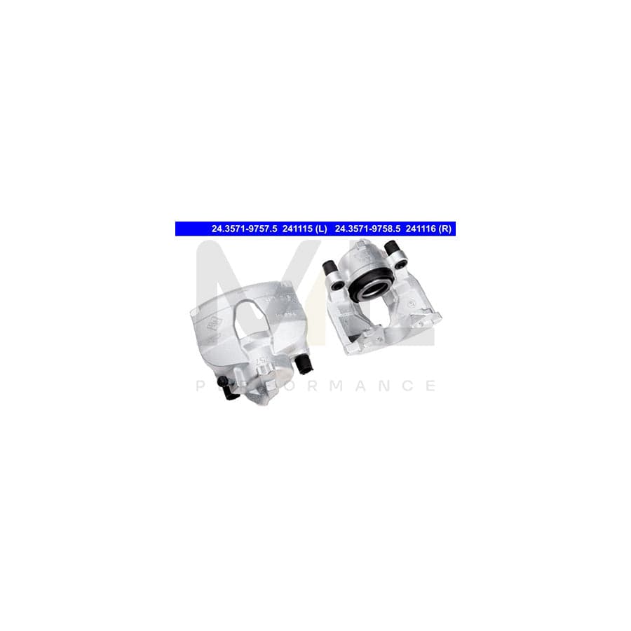 ATE 24.3571-9758.5 Brake Caliper without holder