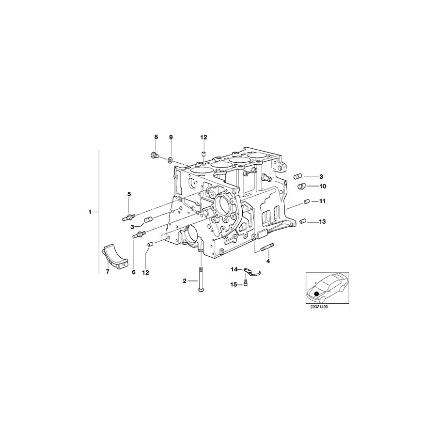 Genuine BMW 11112246610 E46 E39 Cup (Inc. 318d, 320d & 520d) | ML Performance US Car Parts