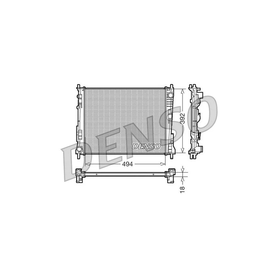 DENSO DRM23078 Engine Radiator
