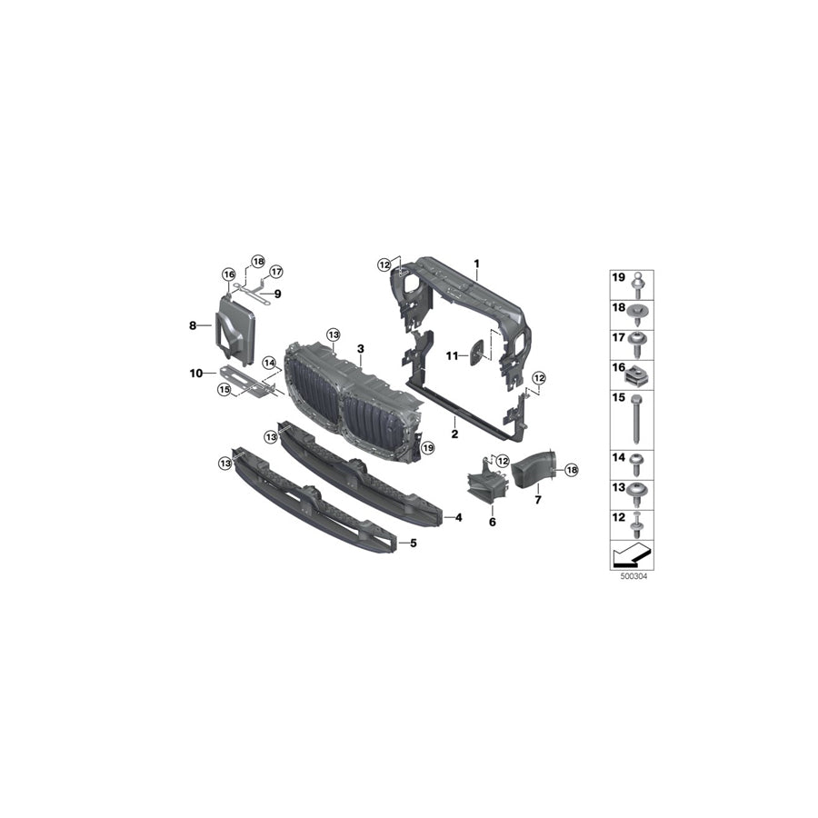 Genuine BMW 51747421686 G06 G05 G07 Front Right Brake Air Duct (Inc. X7 M50iX, X7 40iX & X7 M50dX) | ML Performance US Car Parts
