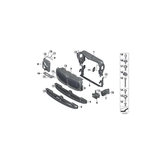 Genuine BMW 51747421686 G06 G05 G07 Front Right Brake Air Duct (Inc. X7 M50iX, X7 40iX & X7 M50dX) | ML Performance US Car Parts