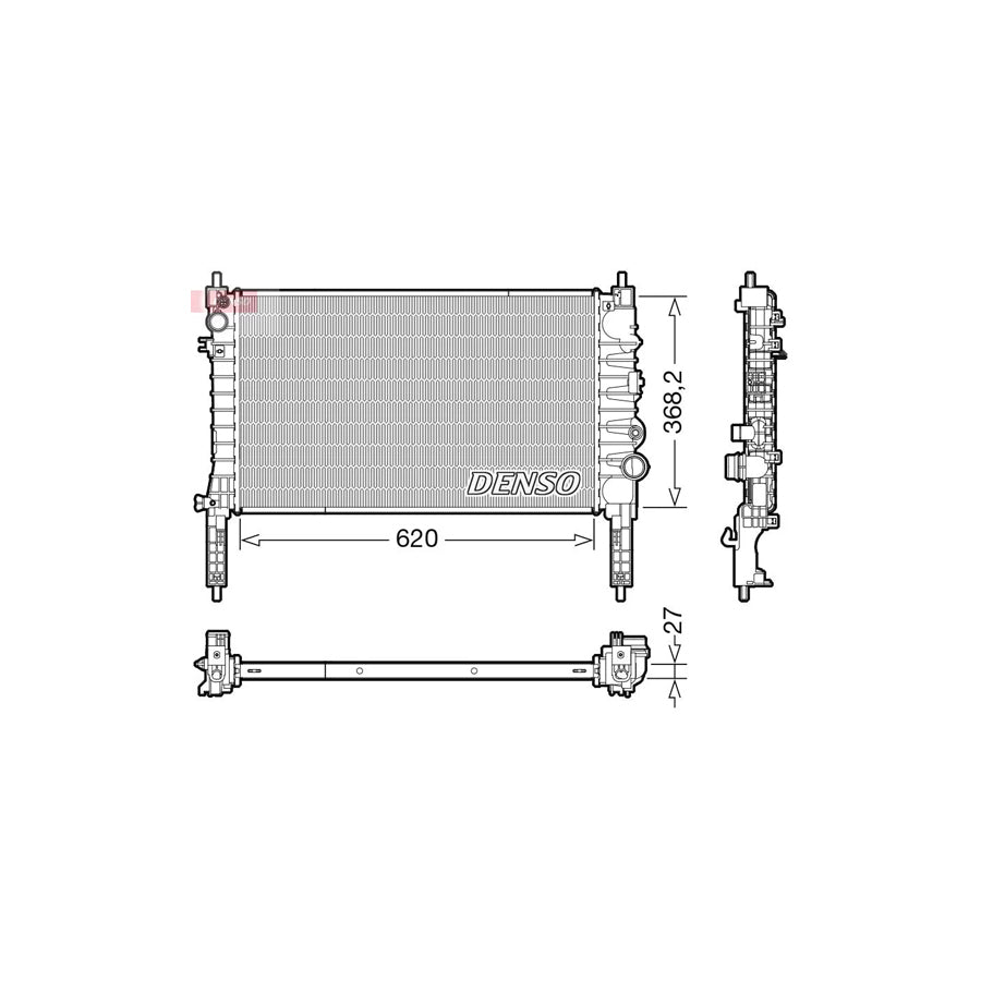 DENSO DRM20122 Engine Radiator for Opel Mokka / Mokka X (J13)