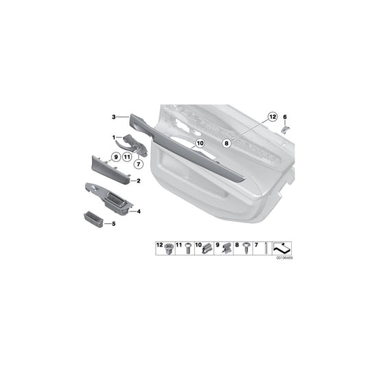 Genuine BMW 51429151201 F02 F03 Trim, Door, Wood, Walnut, Gloss, Re Lt (Inc. 750LiX 4.0, 740LdX & 730Li) | ML Performance US Car Parts