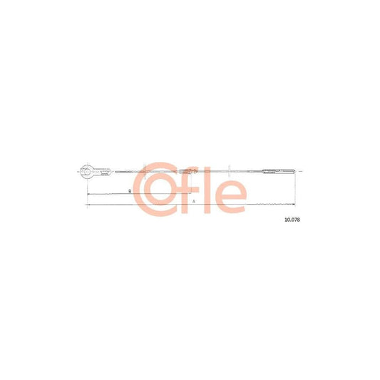 COFLE 10.078 Throttle Cable for VW TRANSPORTER