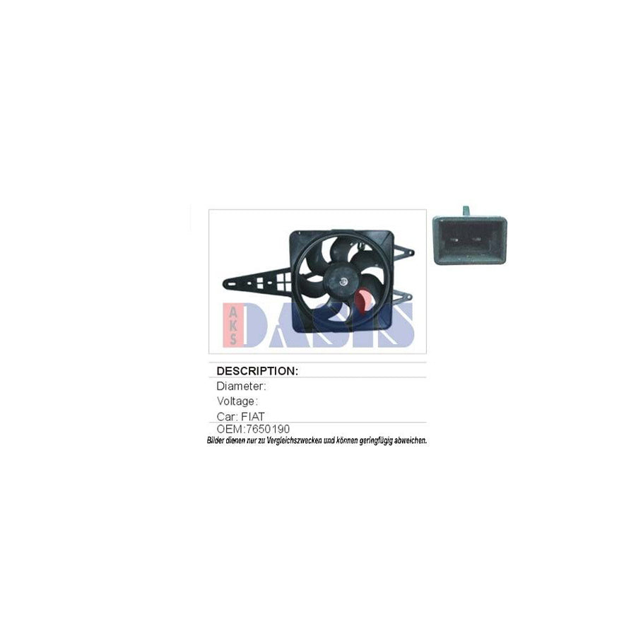 AKS Dasis 088220N Fan, Radiator