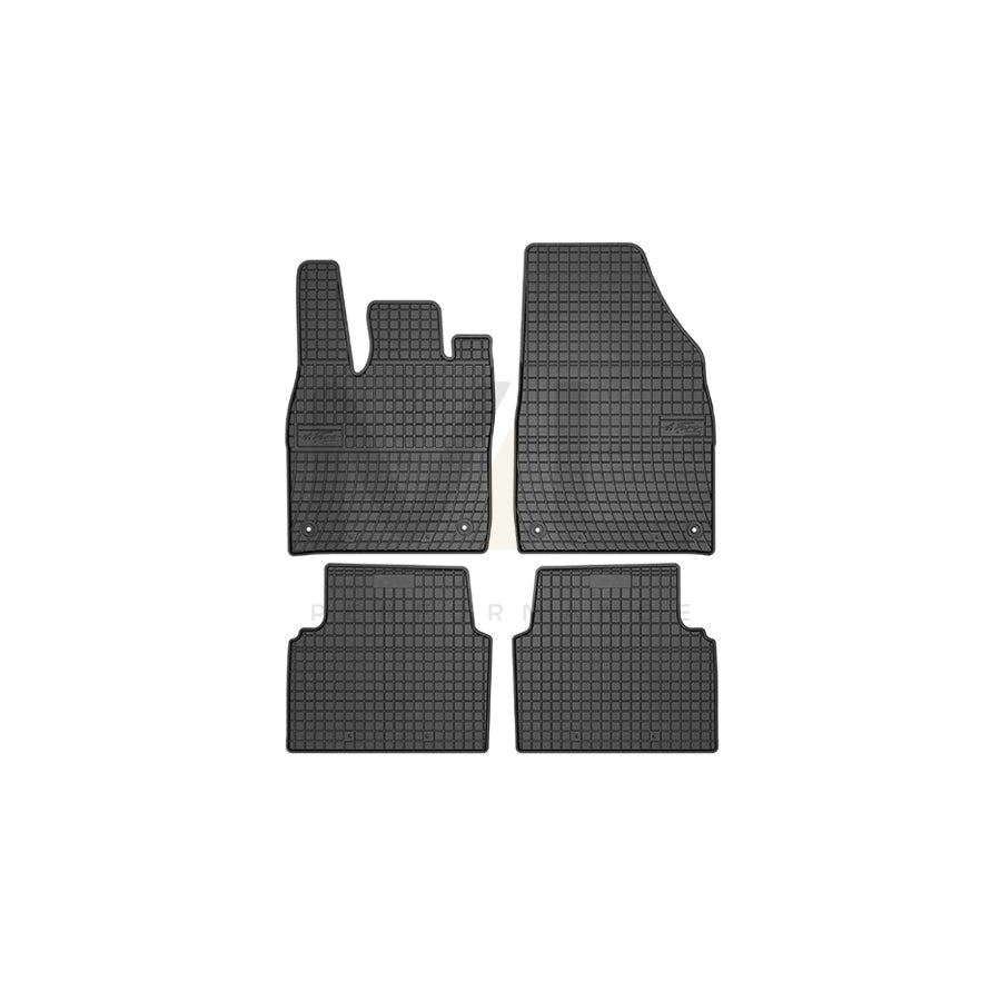 FROGUM Tailored, Basic 411388 Floor mat set for VW ID.3 (E11_) Elastomer, Front and Rear, Quantity: 4, Black, (LHD)