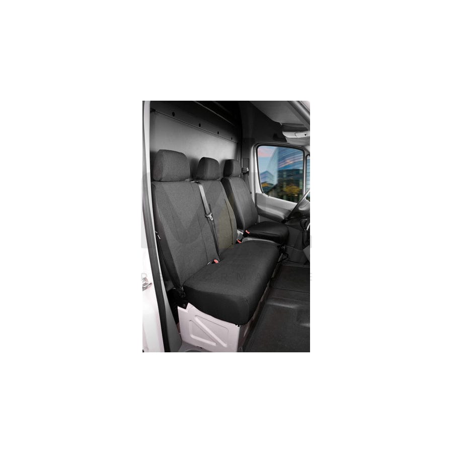 WALSER 10476 Car seat cover Grey, Polyester, Front