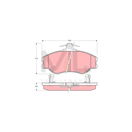 TRW Gdb3089 Brake Pad Set With Acoustic Wear Warning | ML Performance Car Parts