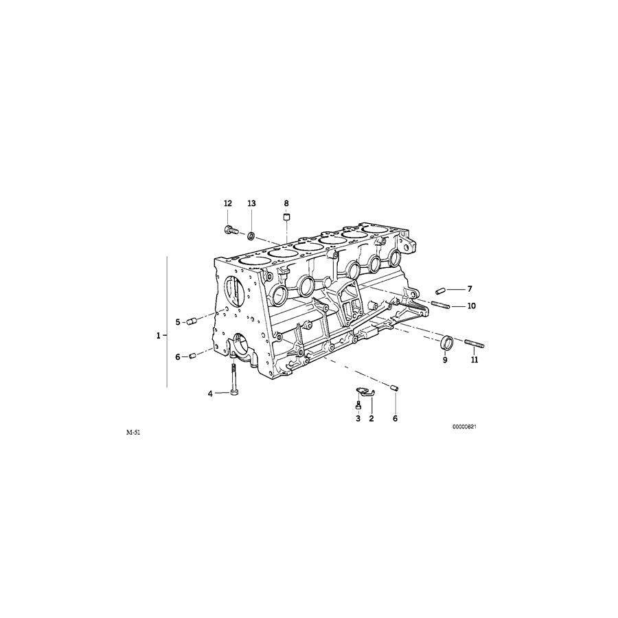 Genuine BMW 11112245750 E38 E34 E39 Engine Block With Piston (Inc. 325td, 325tds & 525td) | ML Performance US Car Parts