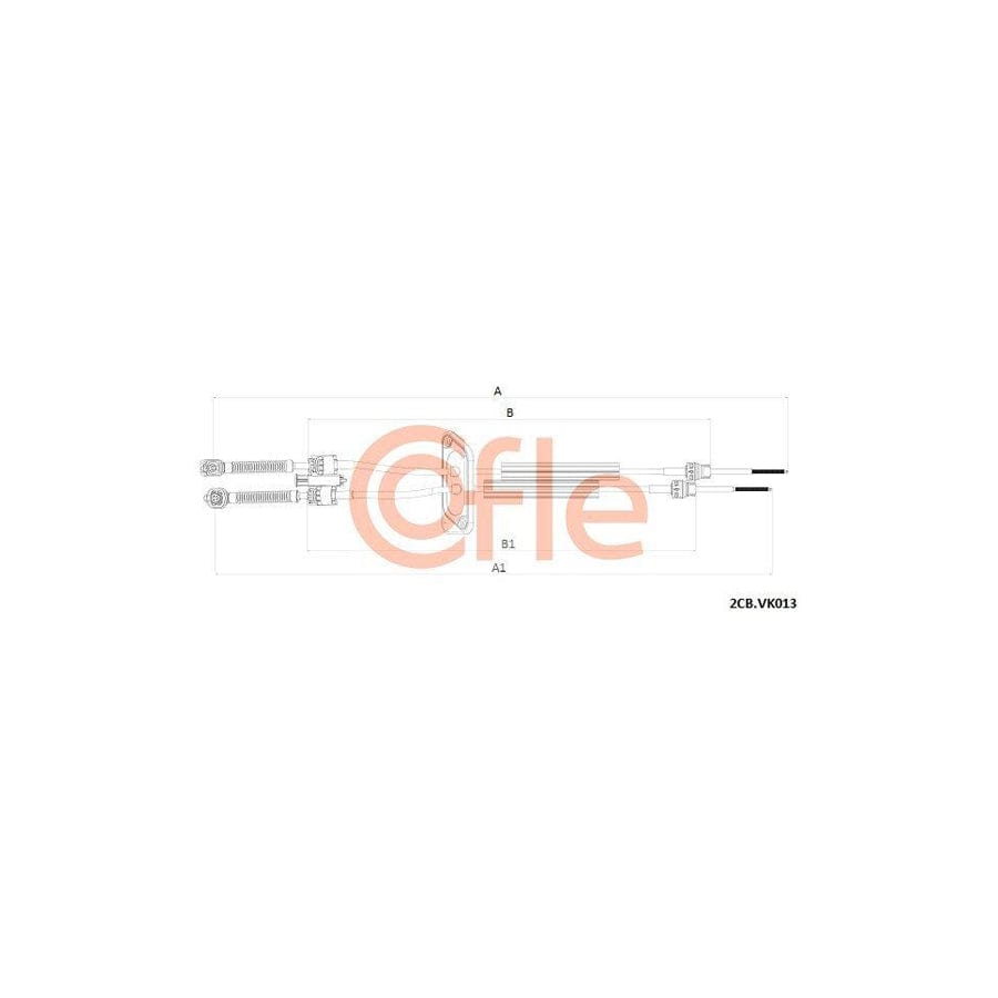 Cofle 2Cb.Vk013 Cable, Manual Transmission for VW Transporter