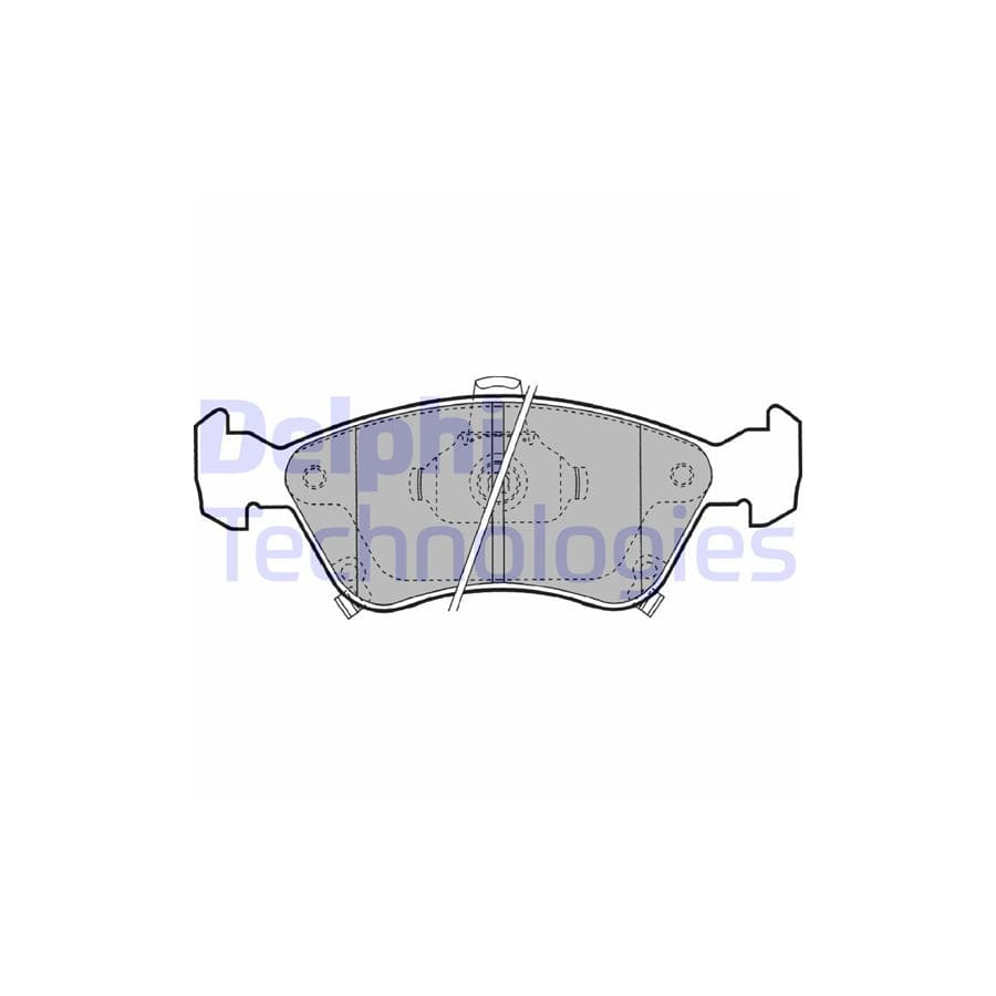 Delphi Lp1231 Brake Pad Set For Toyota Avensis
