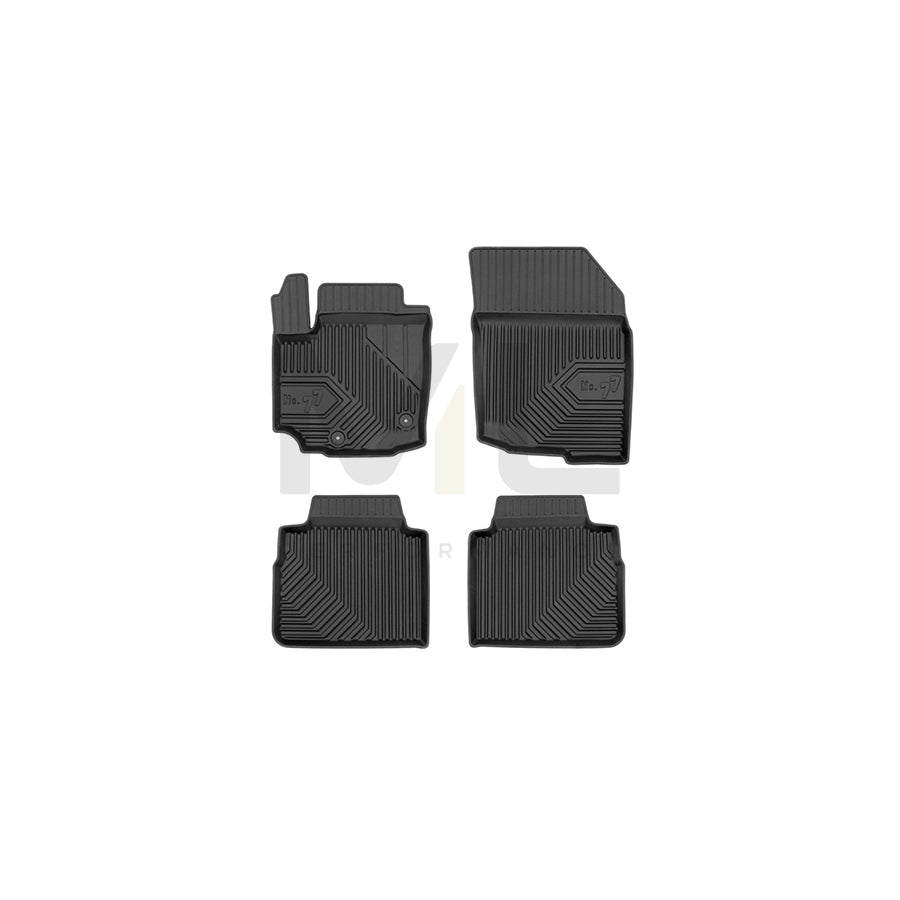 FROGUM Tailored, No.77 77426238 Floor mat set for SUZUKI SX4 II S-Cross (JY) Elastomer, Front and Rear, Quantity: 4, Black, (LHD)