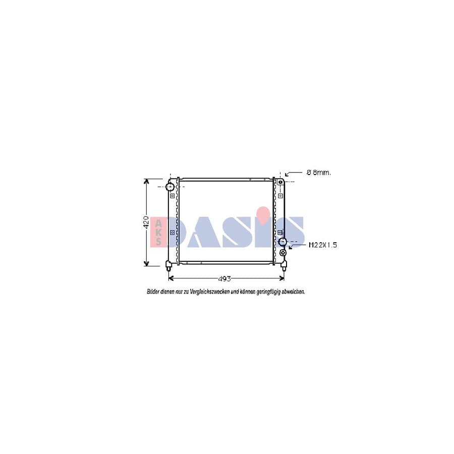 AKS Dasis 010200N Engine Radiator