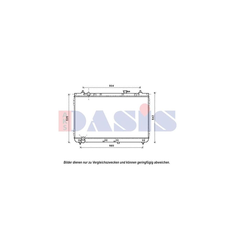 AKS Dasis 510159N Engine Radiator for KIA Sedona II (Vq)