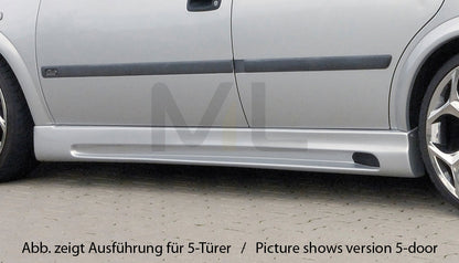 Rieger 00051114 Opel Astra G Side Skirt 2 | ML Performance UK Car Parts