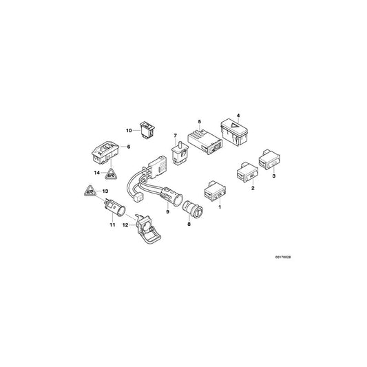 Genuine BMW 61346977677 E39 Cigarette Lighter Socket (Inc. 520i, 535i & 520d) | ML Performance UK Car Parts