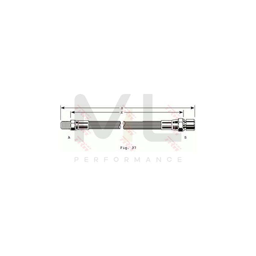 TRW PHB119 Brake Hose 170mm, 3/8 24 | ML Performance Car Parts