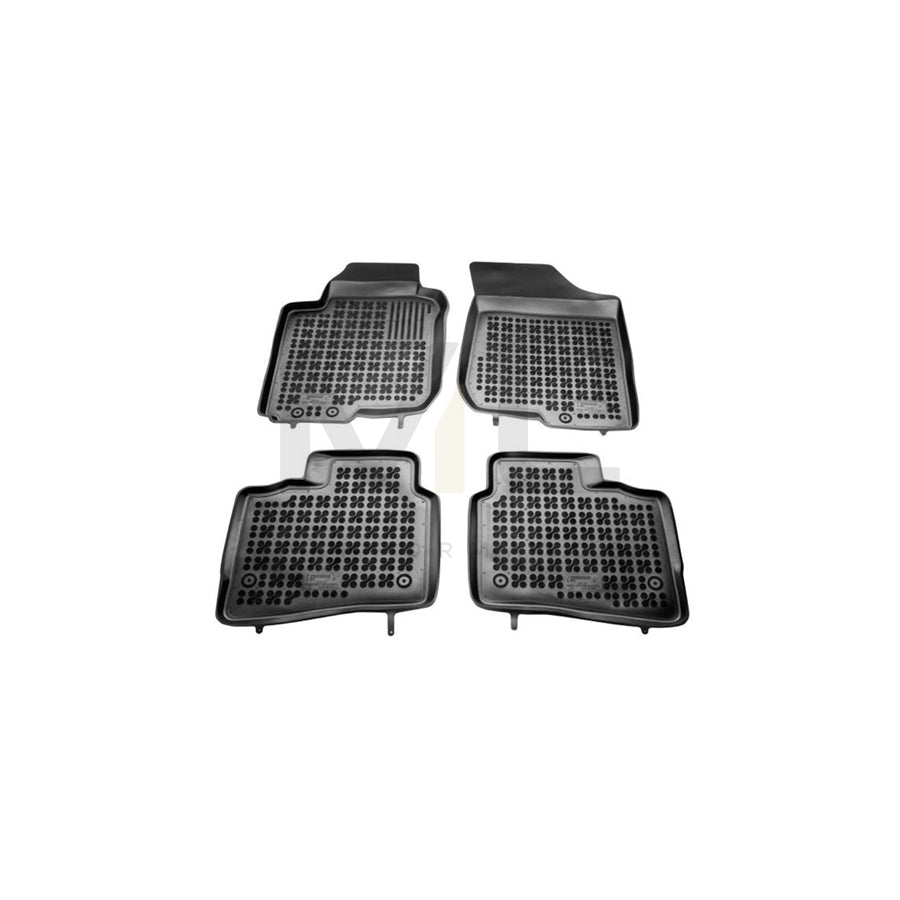 REZAW PLAST 201605 Floor mat set for HYUNDAI i30 I Hatchback (FD) Elastomer, Front and Rear, Black