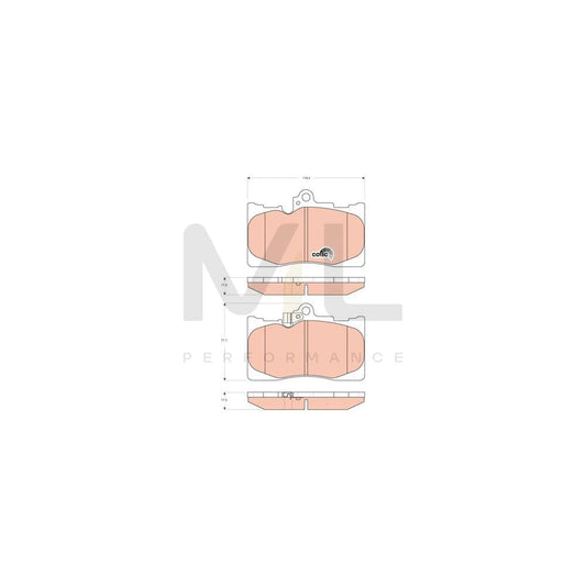 TRW Cotec Gdb3398 Brake Pad Set With Acoustic Wear Warning | ML Performance Car Parts