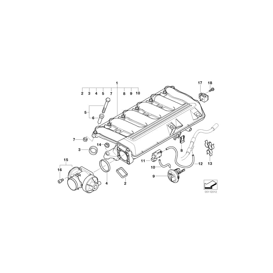 Genuine BMW 11718479606 E61 E65 E53 Exch. Egr Valve (Inc. 730d, X5 3.0d & 330Cd) | ML Performance UK Car Parts