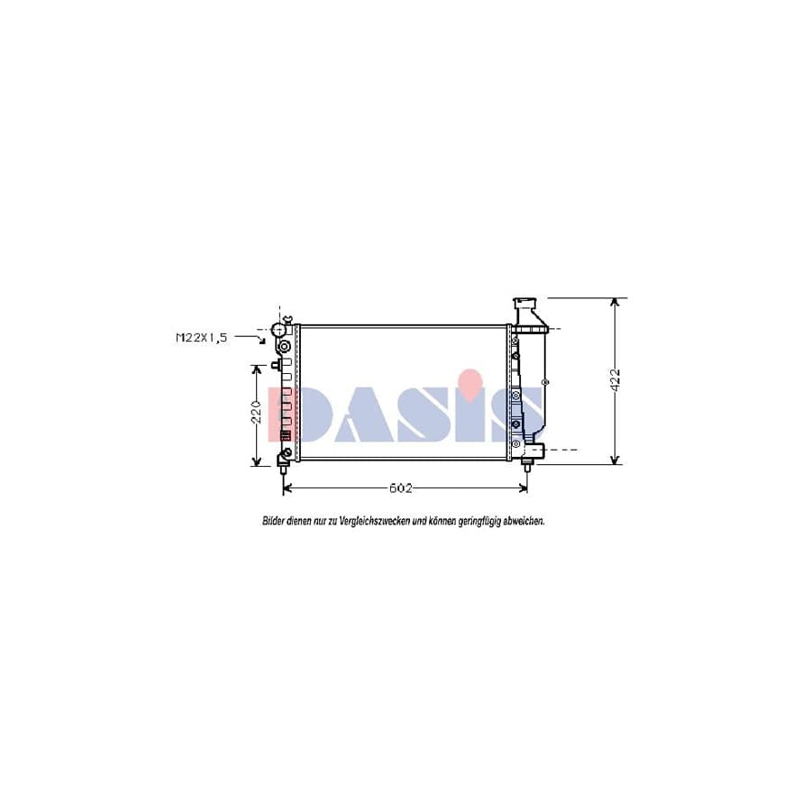 AKS Dasis 060920N Engine Radiator for Citroen Saxo Hatchback