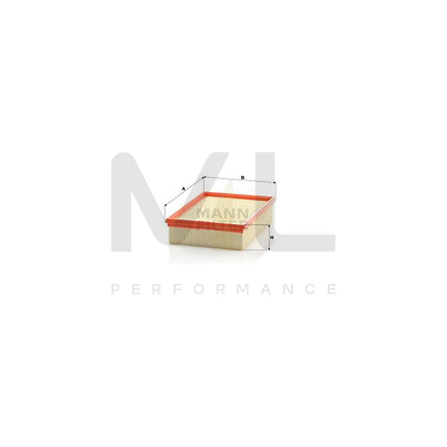 MANN-FILTER C 26 138/1 KIT Air Filter Filter Insert, with auxiliary filter for crankcase breather