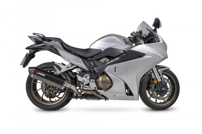 Scorpion RHA168CEO Honda VFR800 F Serket Parallel Slip-On - Carbon Fibre Sleeve | ML Performance US US