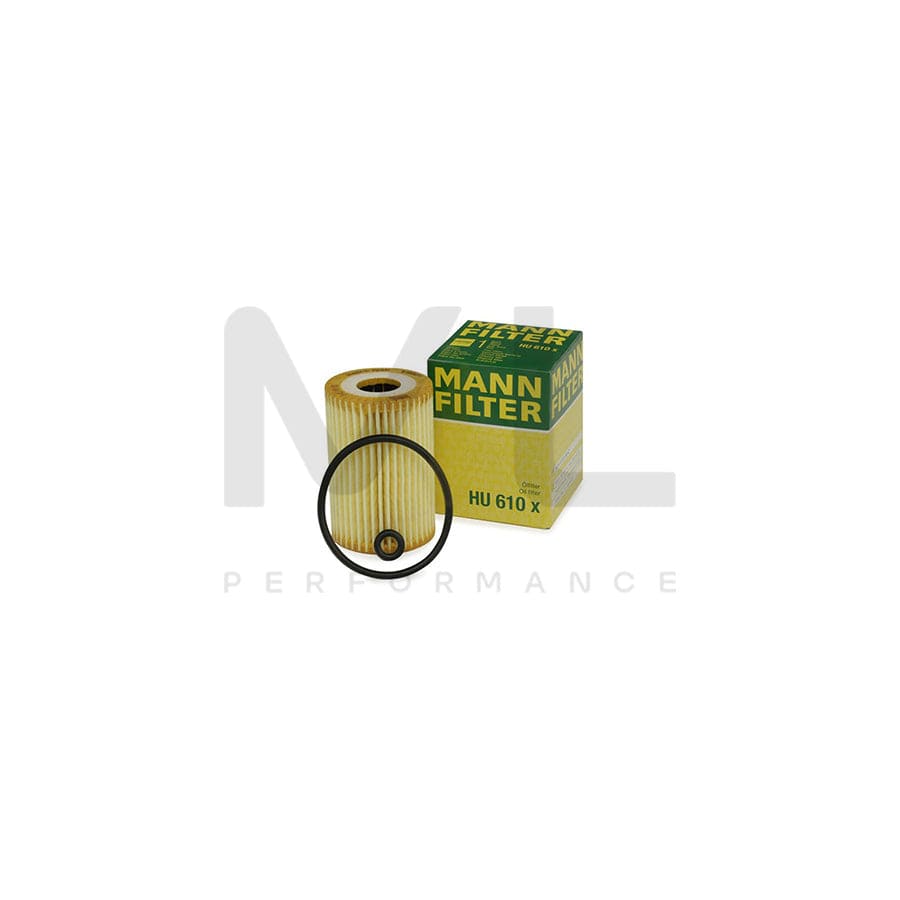 MANN-FILTER HU 610 x Oil Filter with seal, Filter Insert