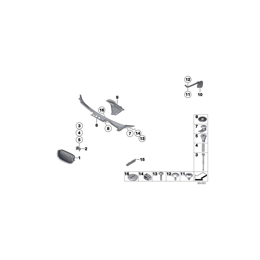 Genuine BMW 51137298873 F03 F01 F02 Trim Cover, Decor Element, Left (Inc. 750Li, 750LiX 4.4 & 730Li) | ML Performance US