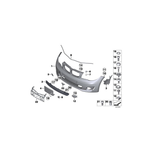 Genuine BMW 51747263125 E82 E88 Air Duct, Lateral, Left (Inc. 120d, 123d & 120i) | ML Performance US Car Parts