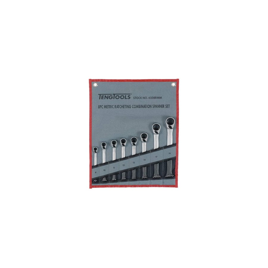 Teng TEN6508RMM Ratcheting Combination Spanner Set, 8 Piece