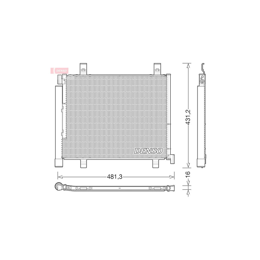 DENSO DCN32023 Air Conditioning Condenser
