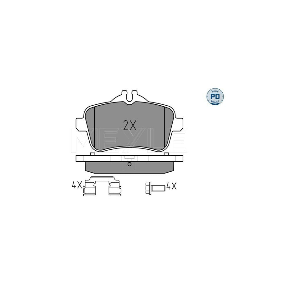 Meyle 025 252 1516/Pd Brake Pad Set