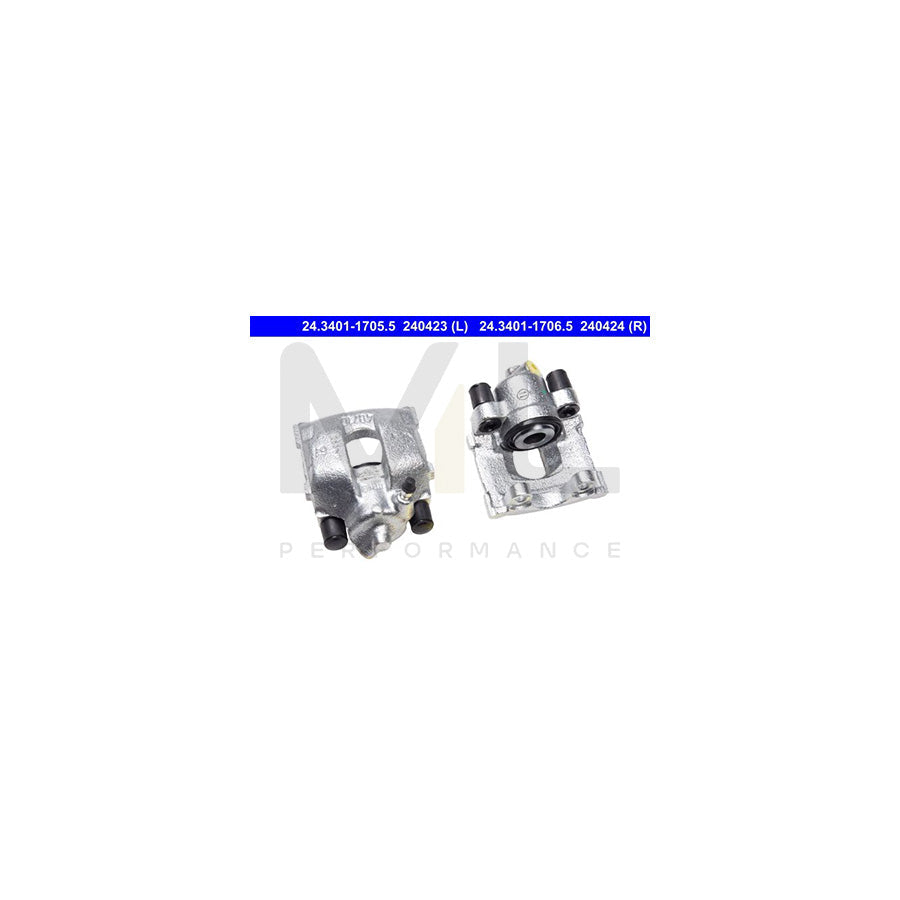 ATE 24.3401-1706.5 Brake Caliper without holder