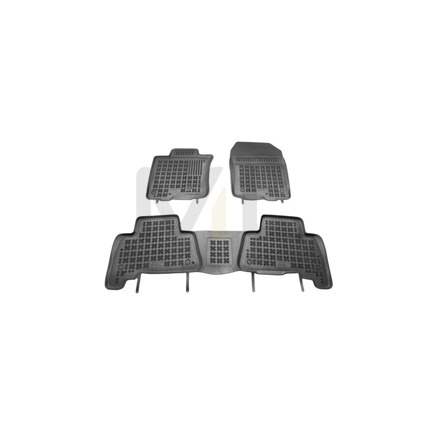 REZAW PLAST 201416 Floor mat set for TOYOTA LAND CRUISER Elastomer, Front and Rear, Black