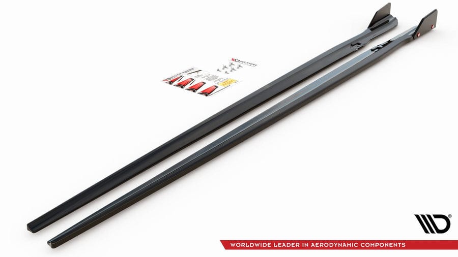 Maxton Design BMW M8 Gran Coupe F93 / 8 Gran Coupe M-Pack G16 Side Skirts Diffusers + Flaps V.1