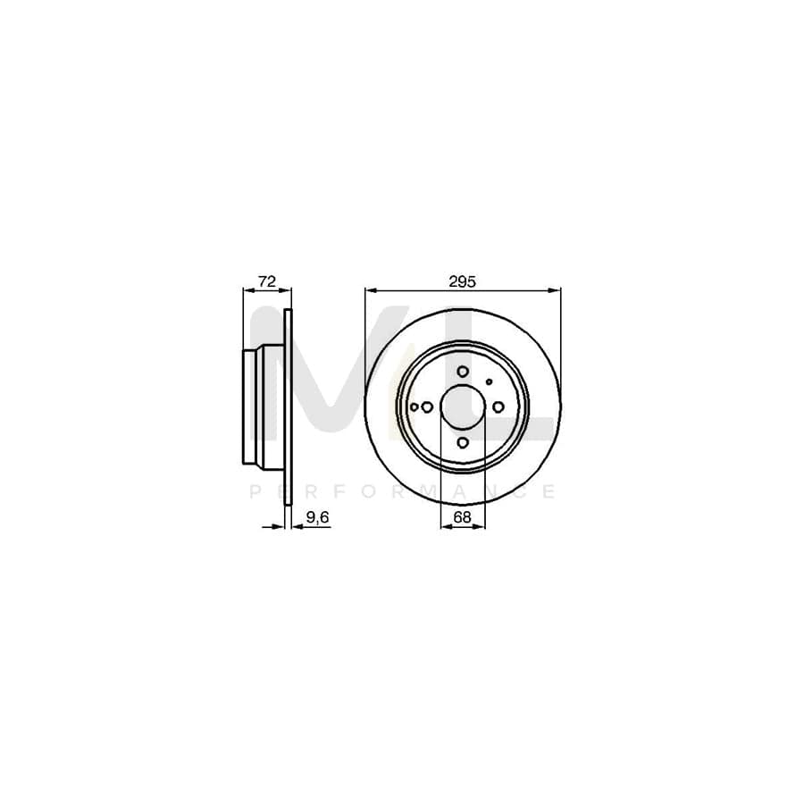 BOSCH 0 986 478 640 Brake Disc for VOLVO 850 Solid, Oiled, with bolts/screws | ML Performance Car Parts