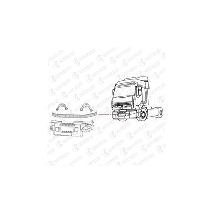 Covind Prm/120 Mounting Bracket, Bumper