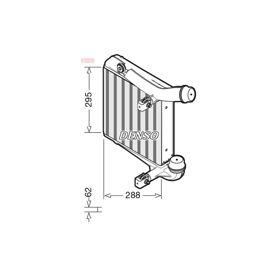 DENSO DIT28013 Intercooler for Porsche Panamera (970)