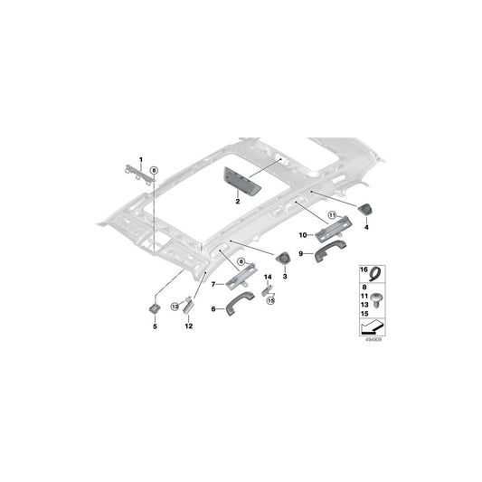 Genuine BMW 51447451373 G07 Bracket, Front Left Grab Handle (Inc. X7 40iX, X7 30dX & X7 M50dX) | ML Performance US Car Parts