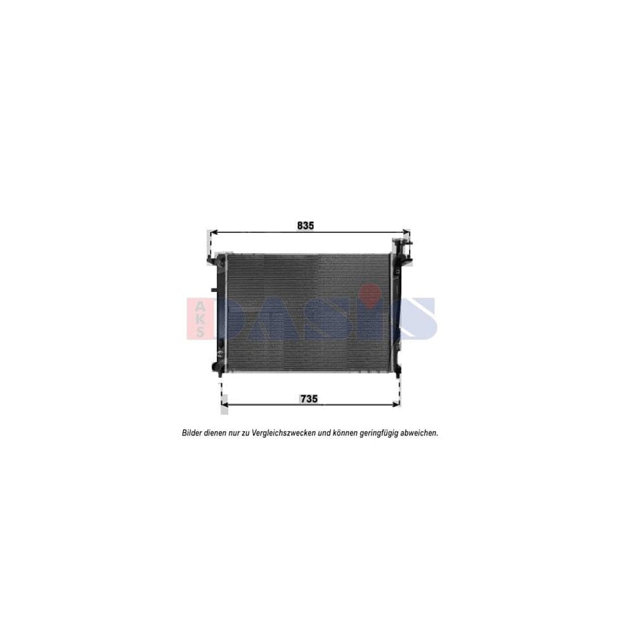 AKS Dasis 510166N Engine Radiator for KIA Sorento II (XM)