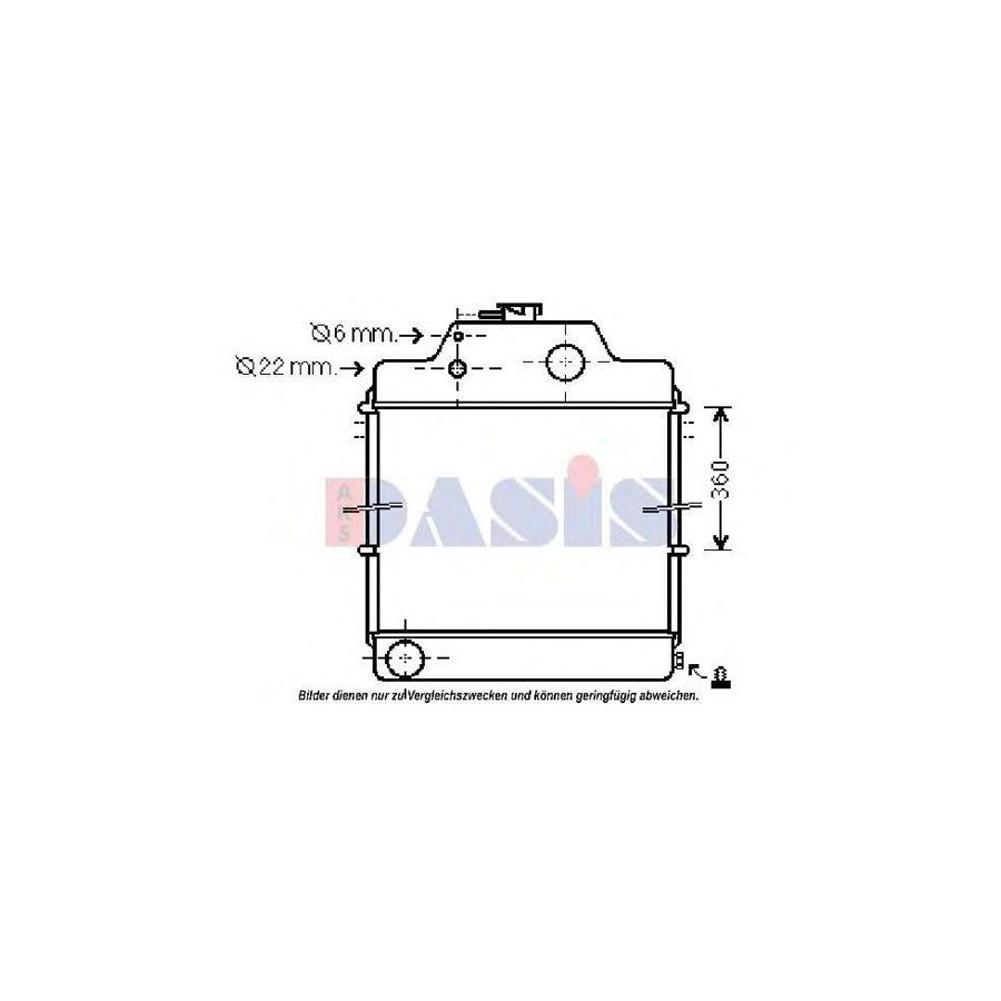 AKS Dasis 440114N Engine Radiator