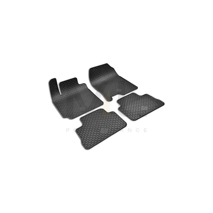 WALSER 50832 Floor mat set for HYUNDAI Kona (OS) SUV Elastomer, Front and Rear, Quantity: 4, Black