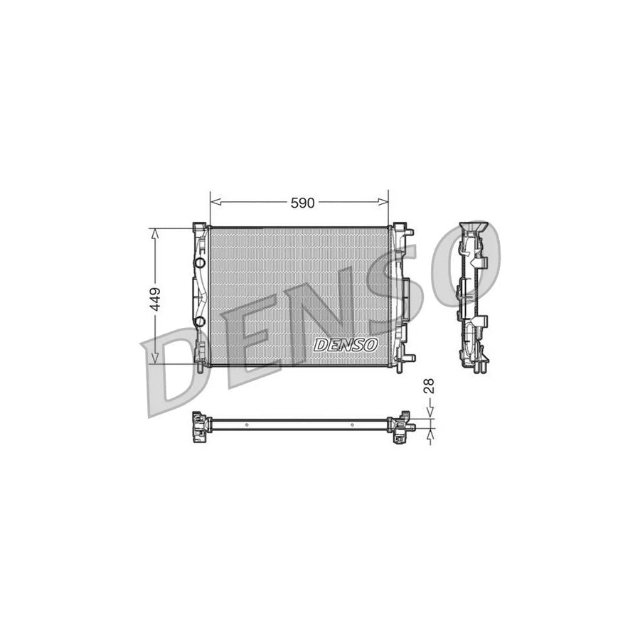 DENSO DRM23056 Engine Radiator