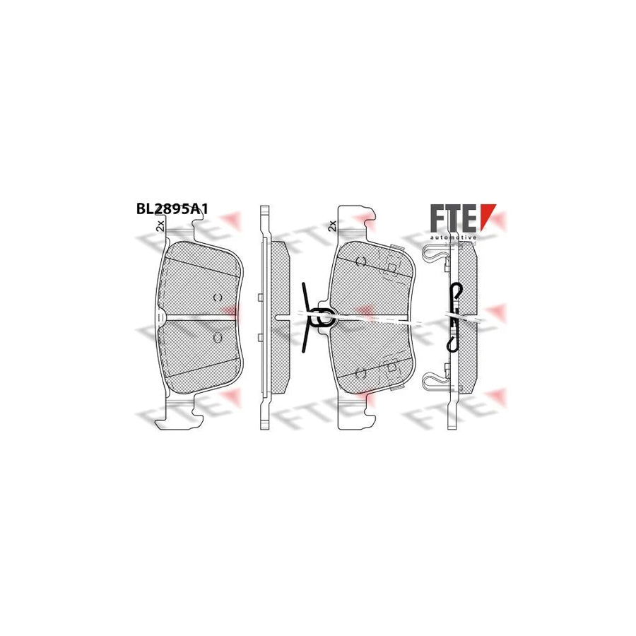 FTE 9011135 Brake Pad Set for Honda CIVIC
