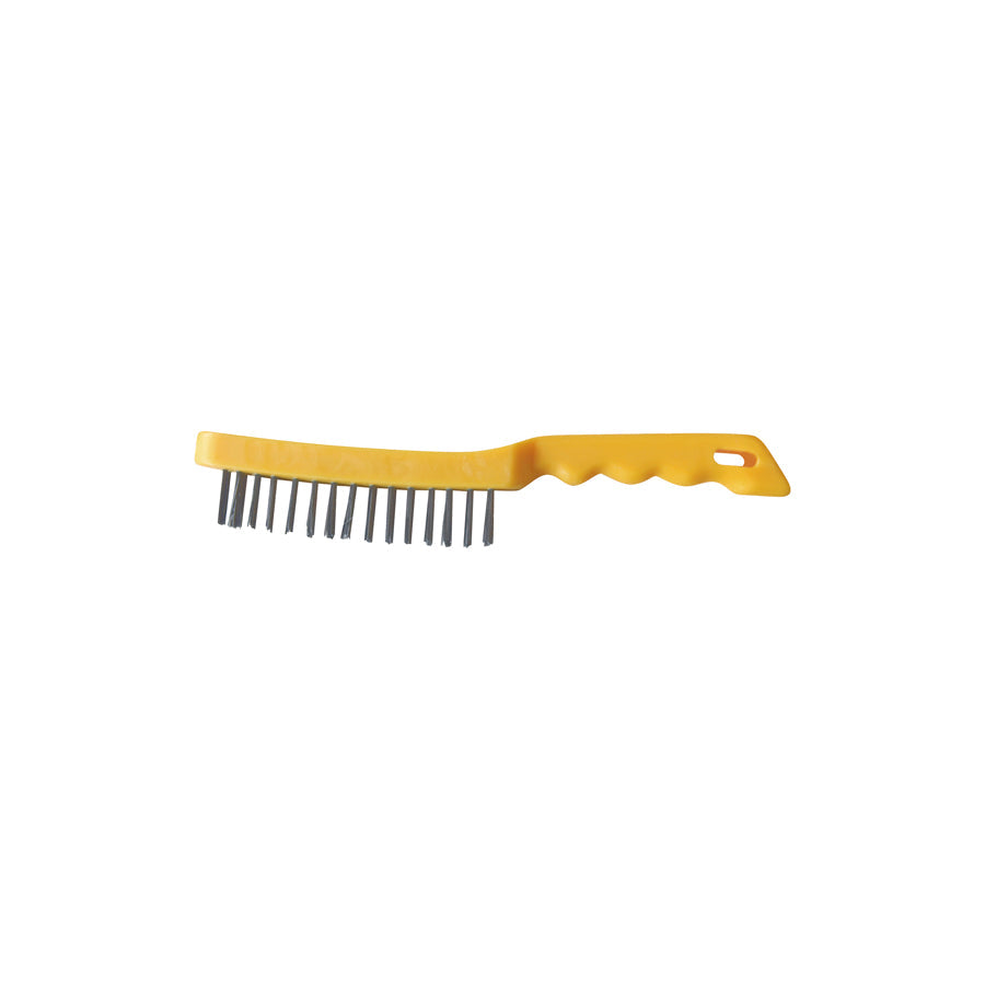 Gys 044272 24 Stainless Steel 4 Row Brushes - Plastic Handle Welding Accessories
