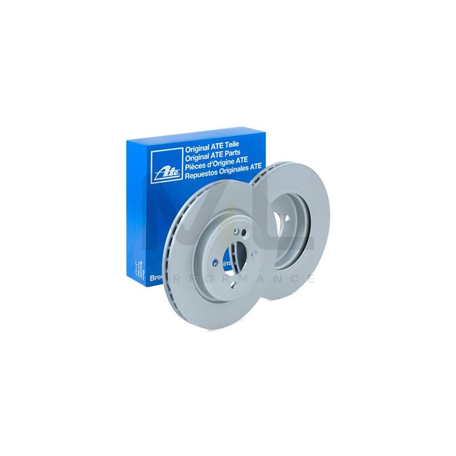 ATE 24.0122-0204.1 Brake Disc Vented, Coated, High-carbon  - 1 piece